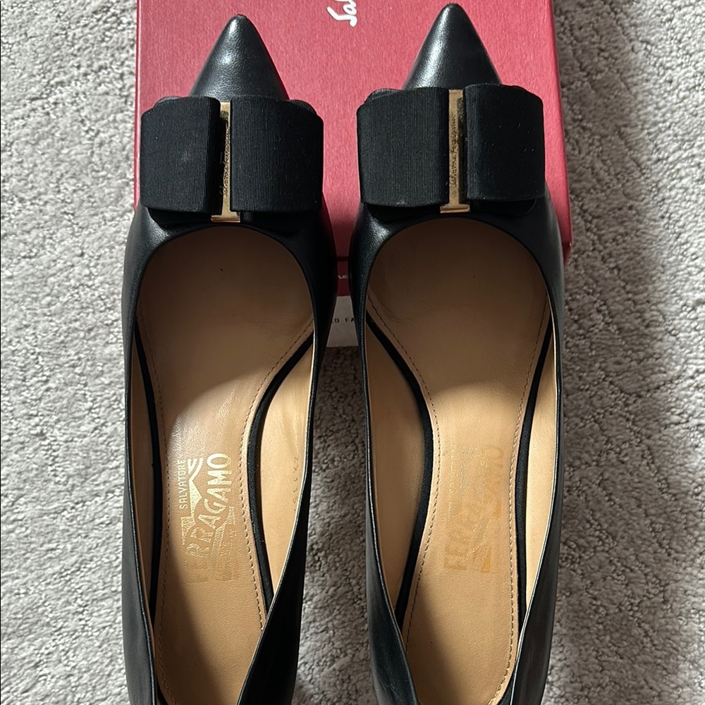 MIMI' 70 Nero Lamb Heels - Picture 7 of 9